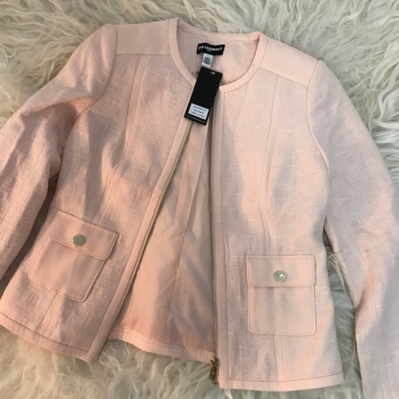 Karl Lagerfeld Paris Pink Jacket - Picture 2 of 10